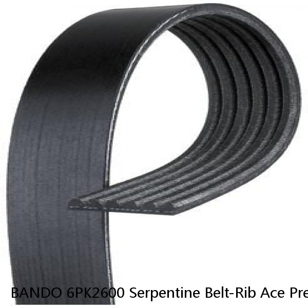 BANDO 6PK2600 Serpentine Belt-Rib Ace Precision Engineered V-Ribbed Belt  #1 image